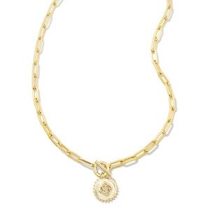 NWT Kendra Scott Brielle Convertible Medallion Chain Necklace with Pendant